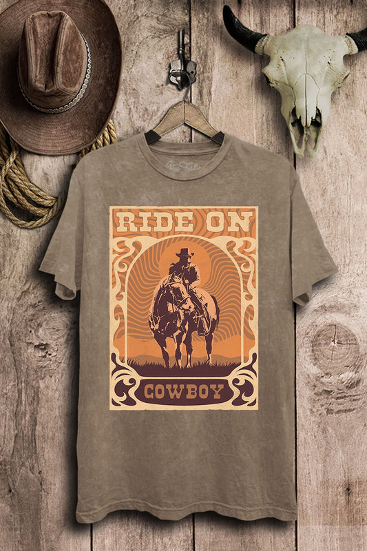 Ride On Cowboy Graphic Tee