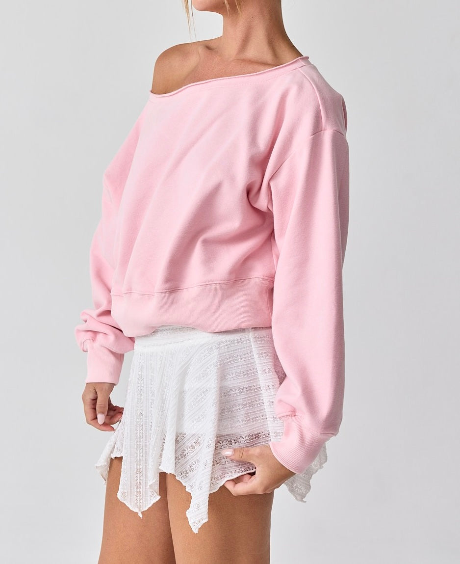 Off the Shoulder Sweatshirt